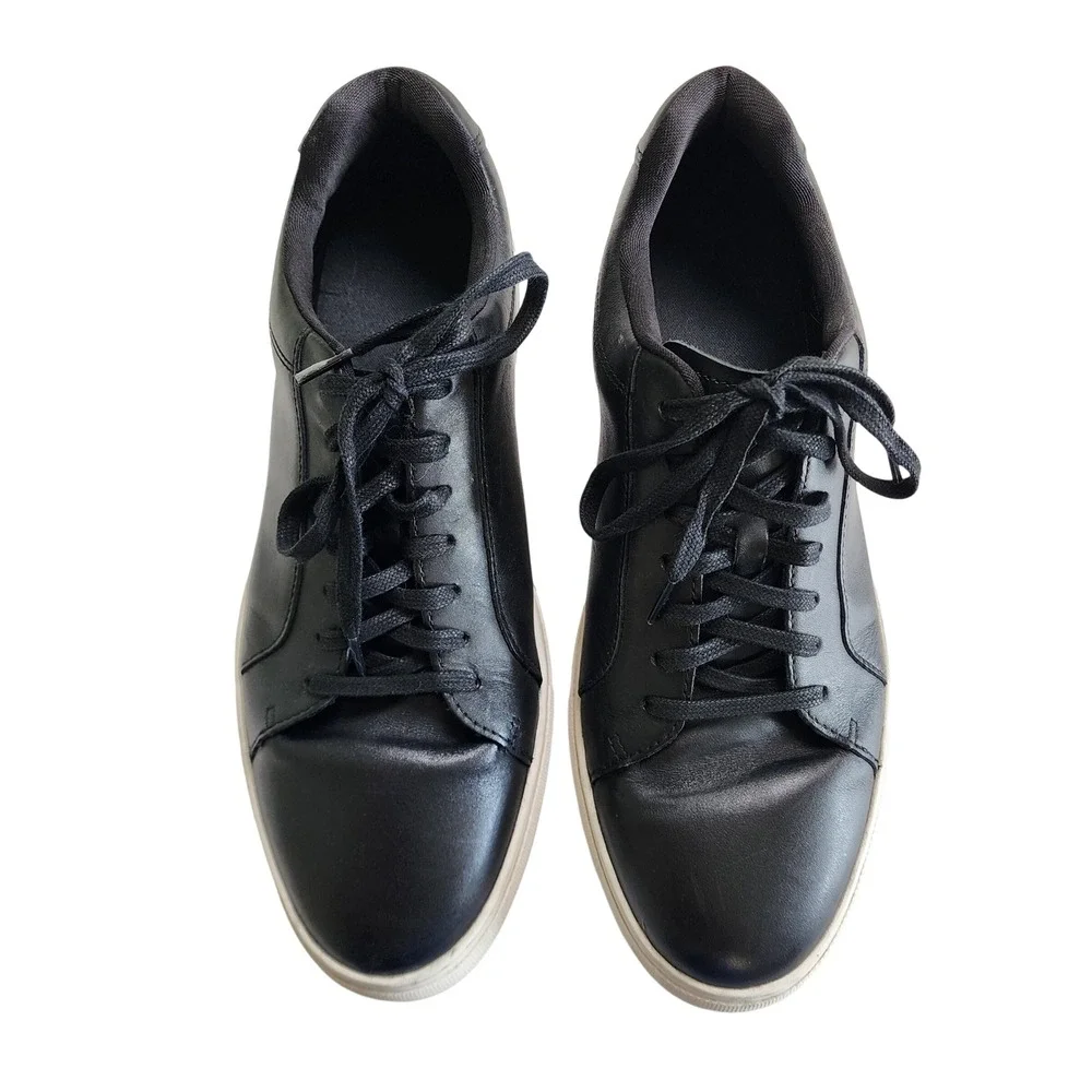 Cole Haan Mens Grand Series Jensen Sneaker Size 12 Black Leather Low Top Lace Up